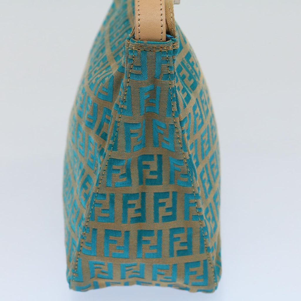 FENDI Zucchino Canvas Hand Bag Blueyk8579