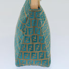 FENDI Zucchino Canvas Hand Bag Blueyk8579