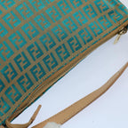 FENDI Zucchino Canvas Hand Bag Blueyk8579