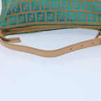 FENDI Zucchino Canvas Hand Bag Blueyk8579