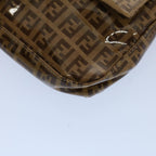 FENDI Zucchino Canvas Mamma Baguette Shoulder Bag Enamel Beigeyk8584