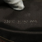 FENDI Zucchino Canvas Mamma Baguette Shoulder Bag Enamel Beigeyk8584