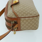 CELINE Macadam Canvas Shoulder Bag Beige 8593