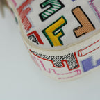 FENDI Zucca Canvas Embroidery Mamma Baguette Bag 2way Multicoloryk8631A