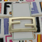 FENDI Zucca Canvas Embroidery Mamma Baguette Bag 2way Multicoloryk8631A