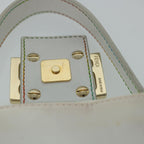 FENDI Zucca Canvas Embroidery Mamma Baguette Bag 2way Multicoloryk8631A