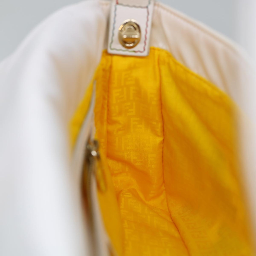 FENDI Zucca Canvas Embroidery Mamma Baguette Bag 2way Multicoloryk8631A