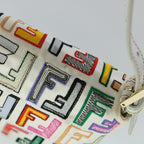 FENDI Zucca Canvas Embroidery Mamma Baguette Bag 2way Multicoloryk8631A