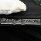 FENDI Zucchino Canvas Shoulder Bag Blackyk8645