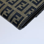 FENDI Zucchino Canvas Wallet Navyyk8715