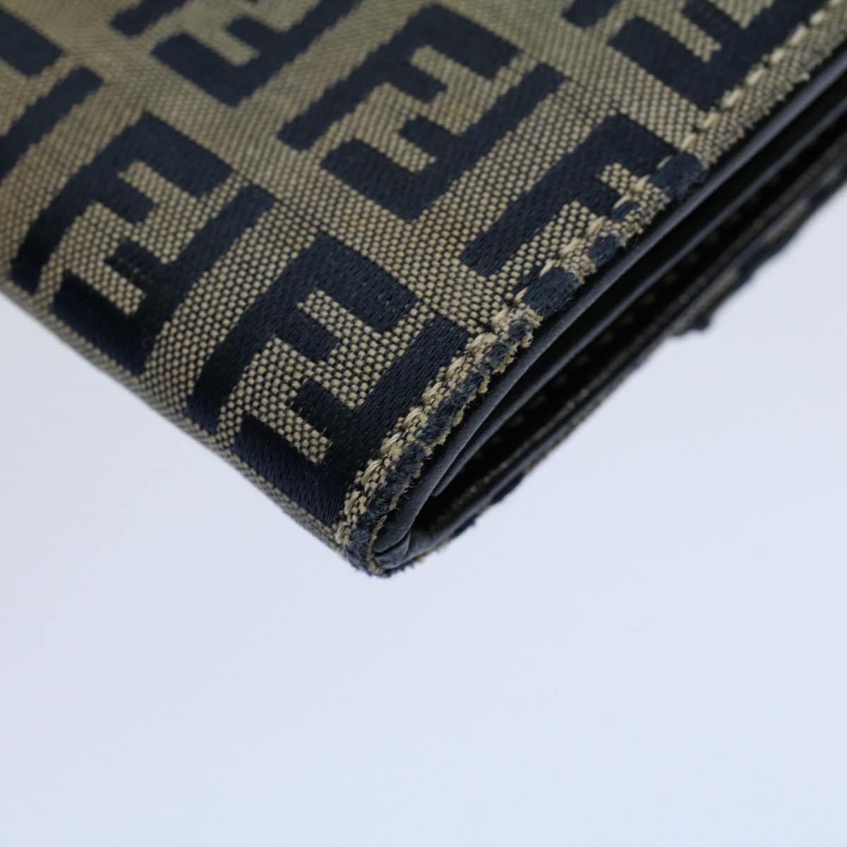 FENDI Zucchino Canvas Wallet Navyyk8715