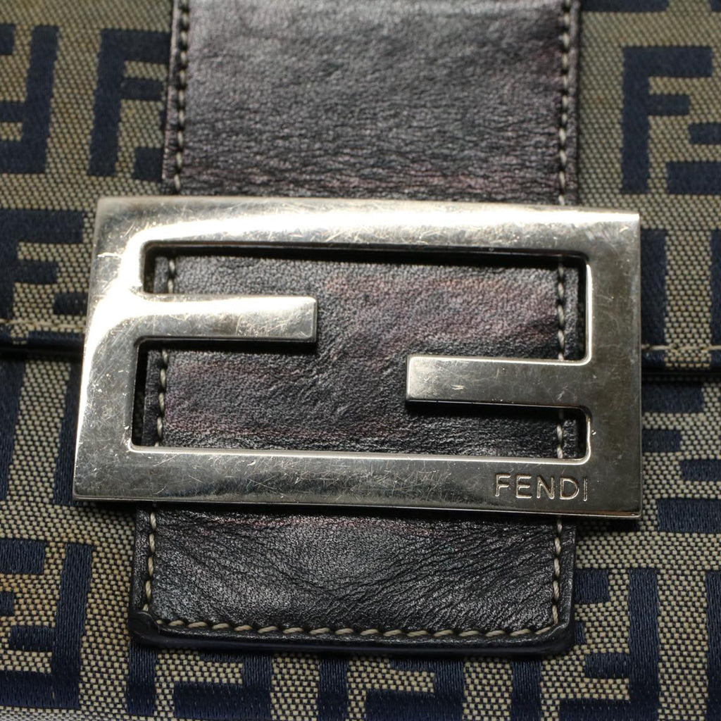 FENDI Zucchino Canvas Wallet Navyyk8715
