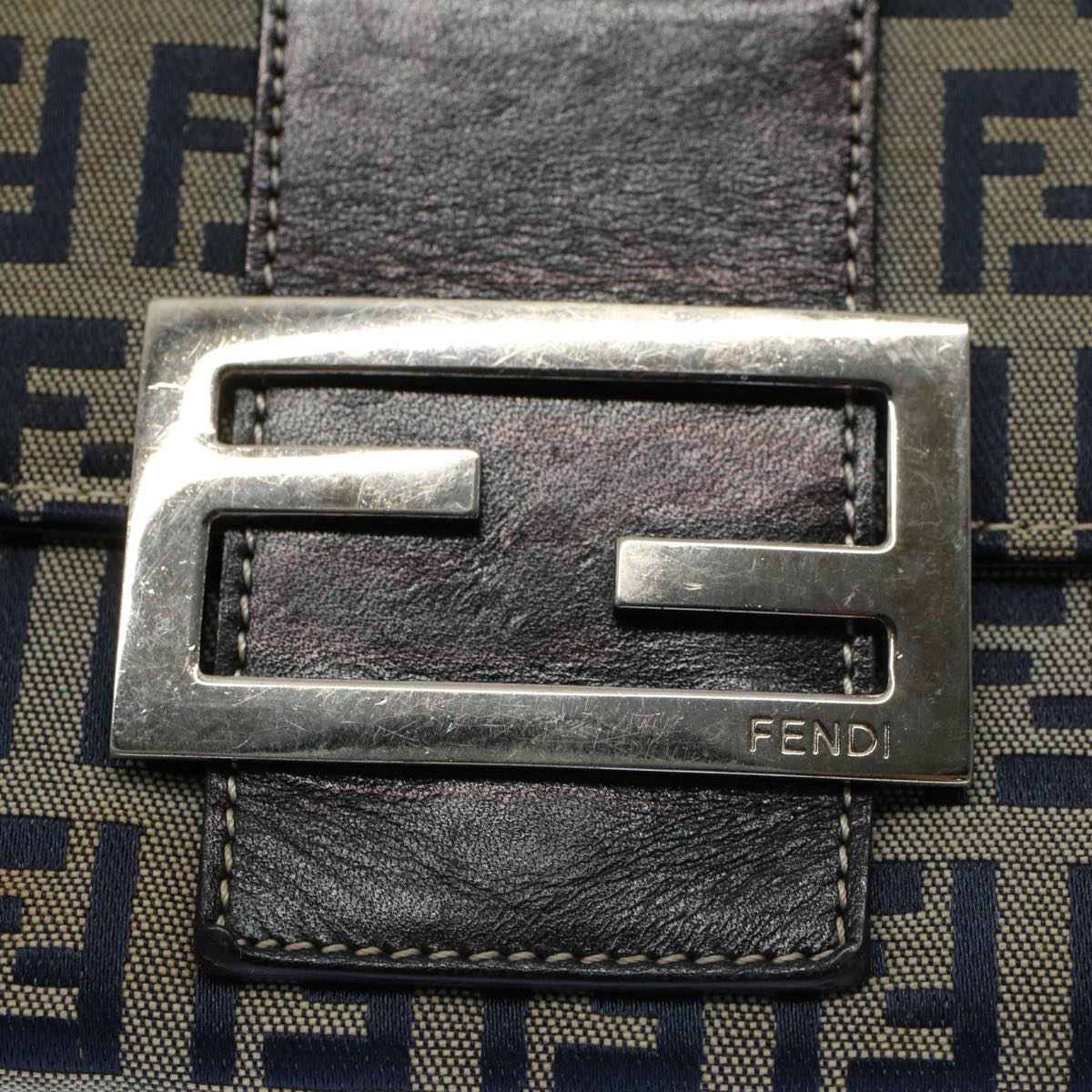 FENDI Zucchino Canvas Wallet Navyyk8715