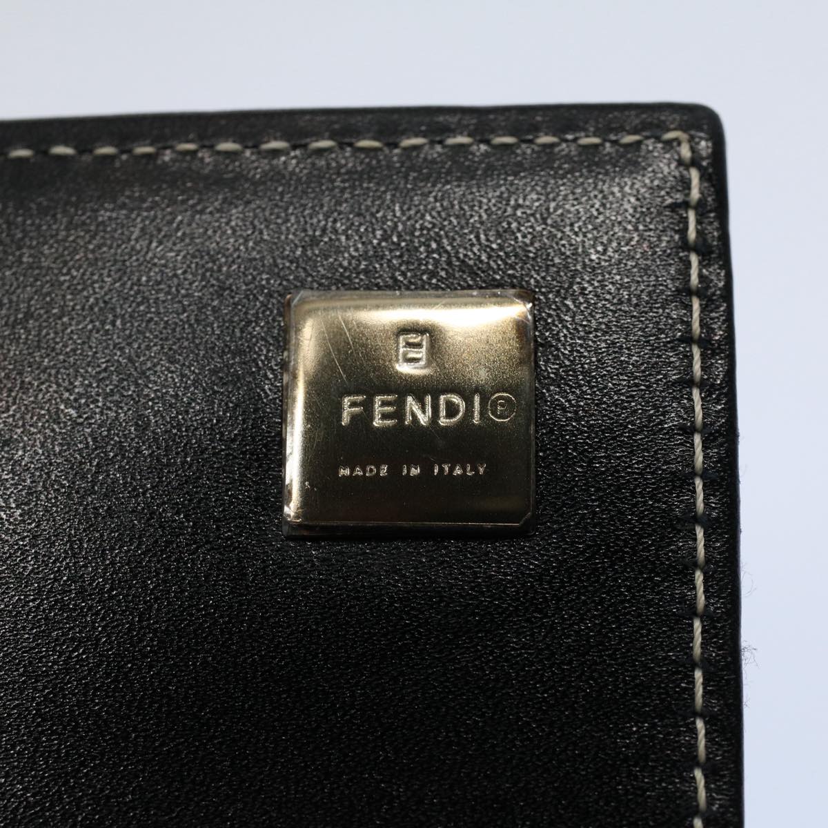 FENDI Zucchino Canvas Wallet Navyyk8715