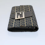 FENDI Zucchino Canvas Wallet Navyyk8715