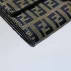 FENDI Zucchino Canvas Wallet Navyyk8715