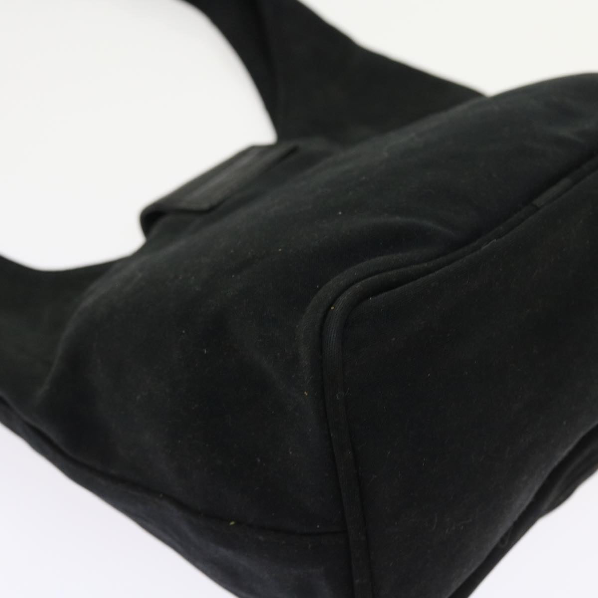 FENDI Mamma Baguette Shoulder Bag Nylon Blackyk8798