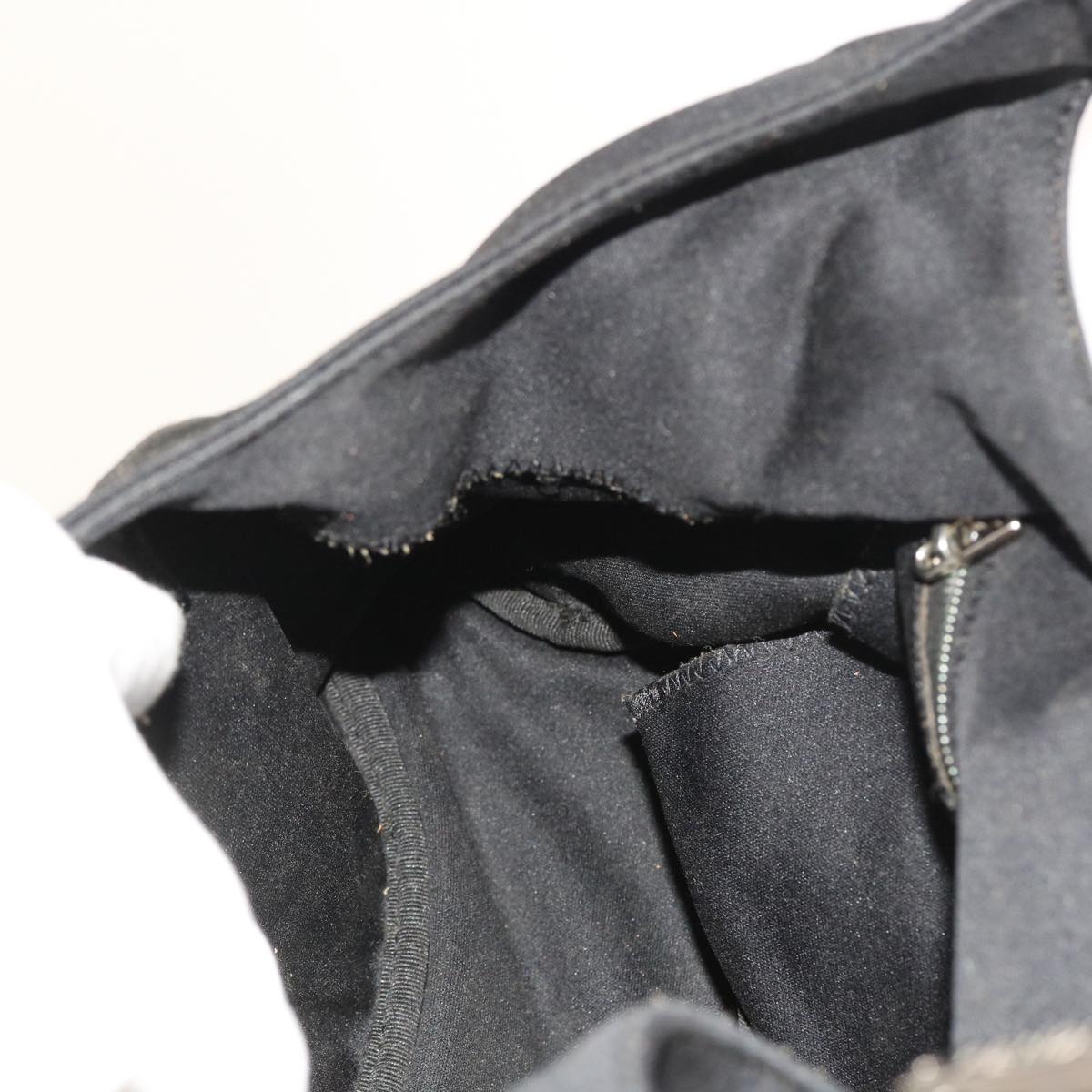 FENDI Mamma Baguette Shoulder Bag Nylon Blackyk8798