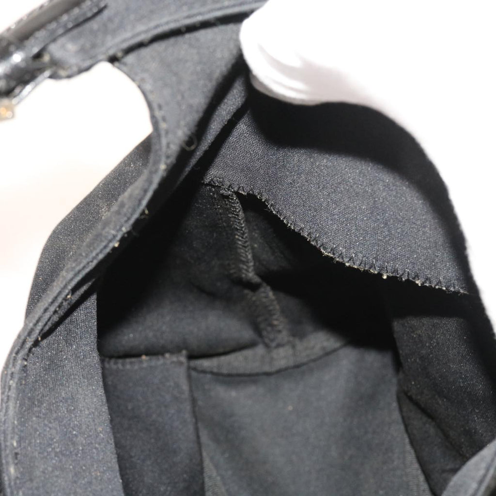 FENDI Mamma Baguette Shoulder Bag Nylon Blackyk8798