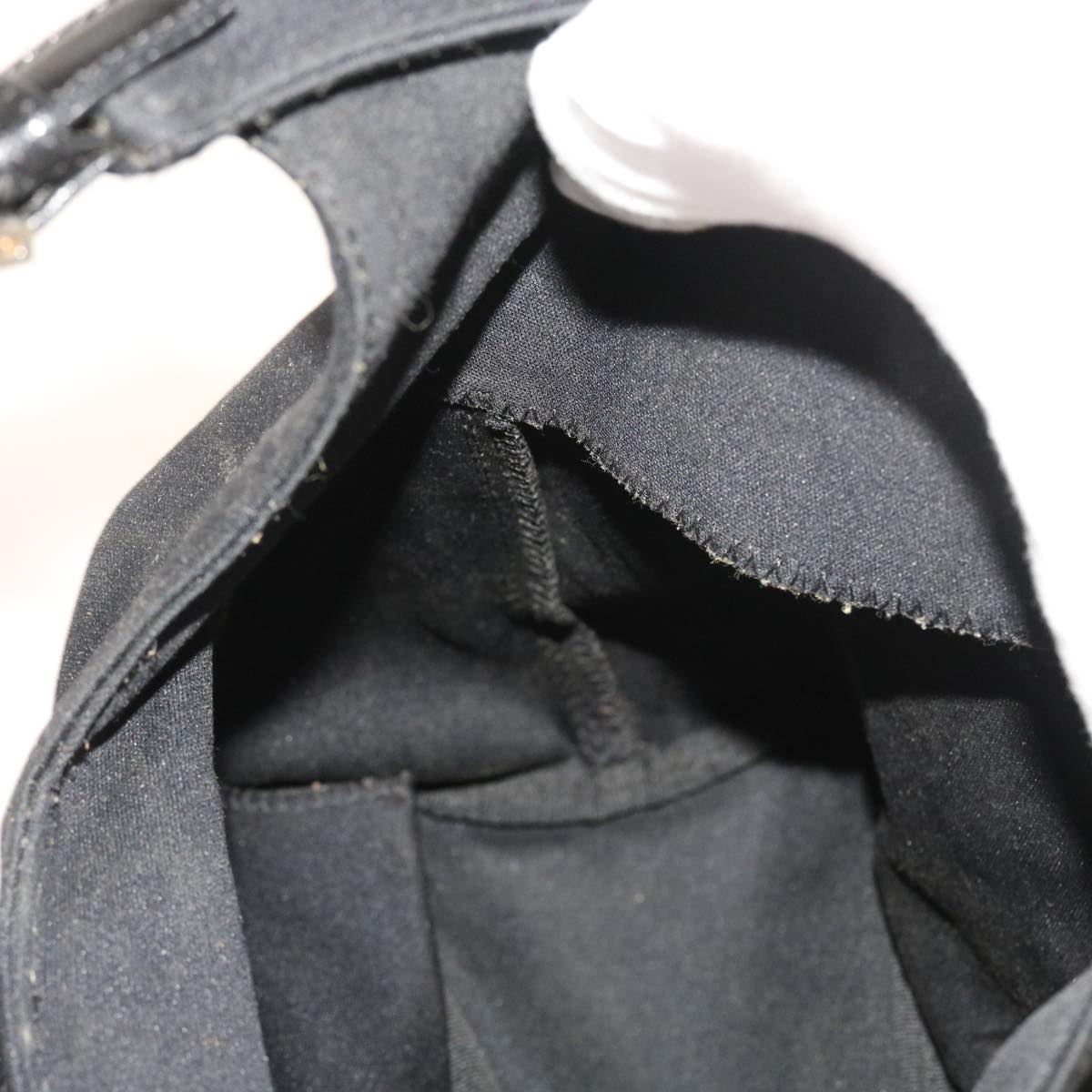 FENDI Mamma Baguette Shoulder Bag Nylon Blackyk8798