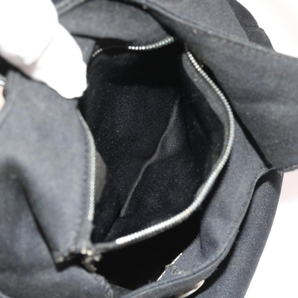 FENDI Mamma Baguette Shoulder Bag Nylon Blackyk8798