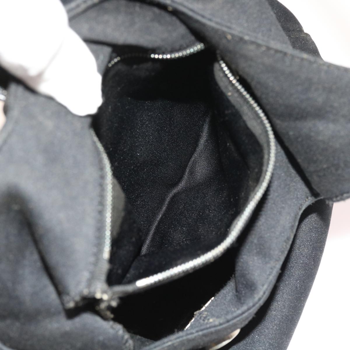 FENDI Mamma Baguette Shoulder Bag Nylon Blackyk8798