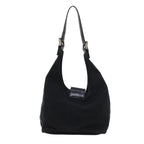 FENDI Mamma Baguette Shoulder Bag Nylon Blackyk8798