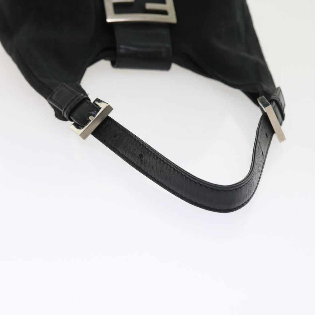 FENDI Mamma Baguette Shoulder Bag Nylon Blackyk8798