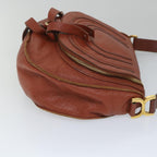 Chloe Mercy Shoulder Bag Leather Brown yk8869