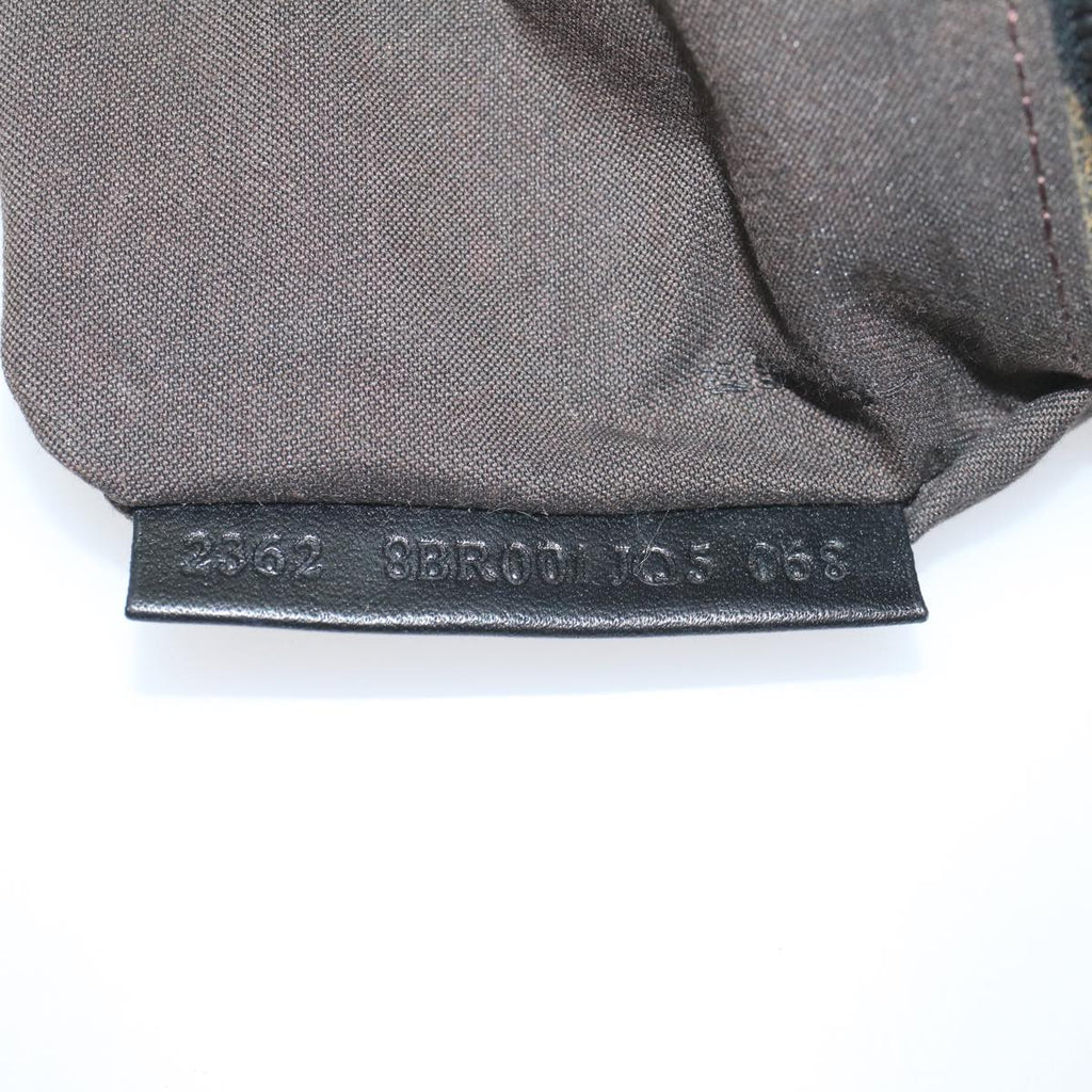 FENDI Zucchino Canvas Mamma Baguette Shoulder Bag Brownyk8935