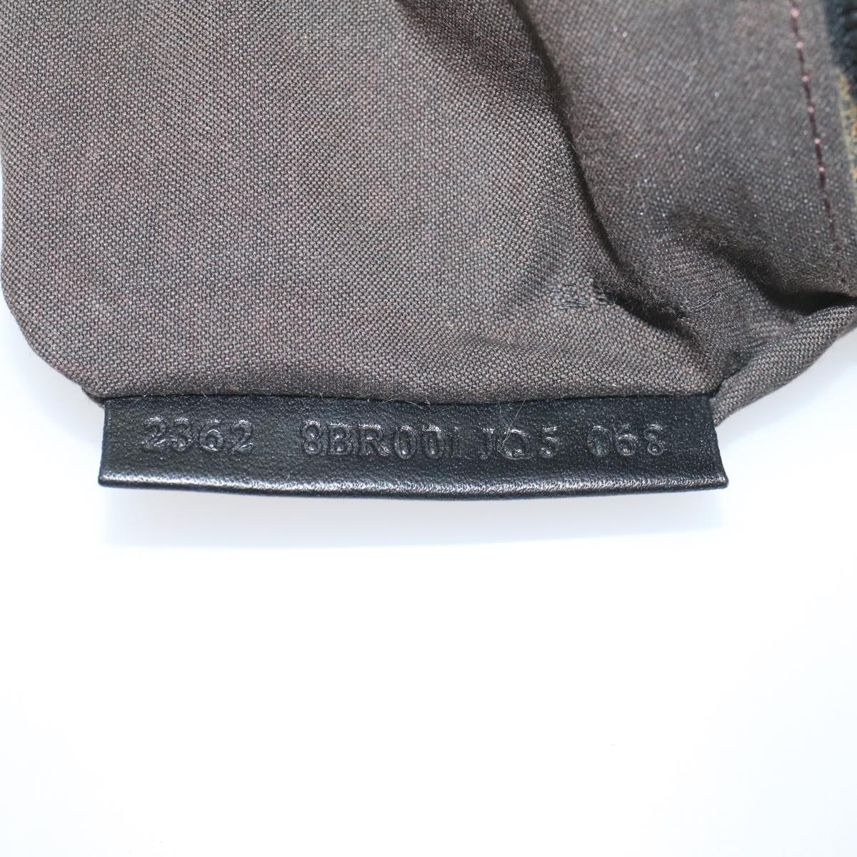 FENDI Zucchino Canvas Mamma Baguette Shoulder Bag Brownyk8935