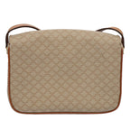 CELINE Macadam Canvas Shoulder Bag Beige 8964
