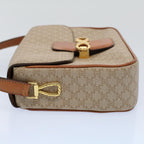 CELINE Macadam Canvas Shoulder Bag Beige 8964