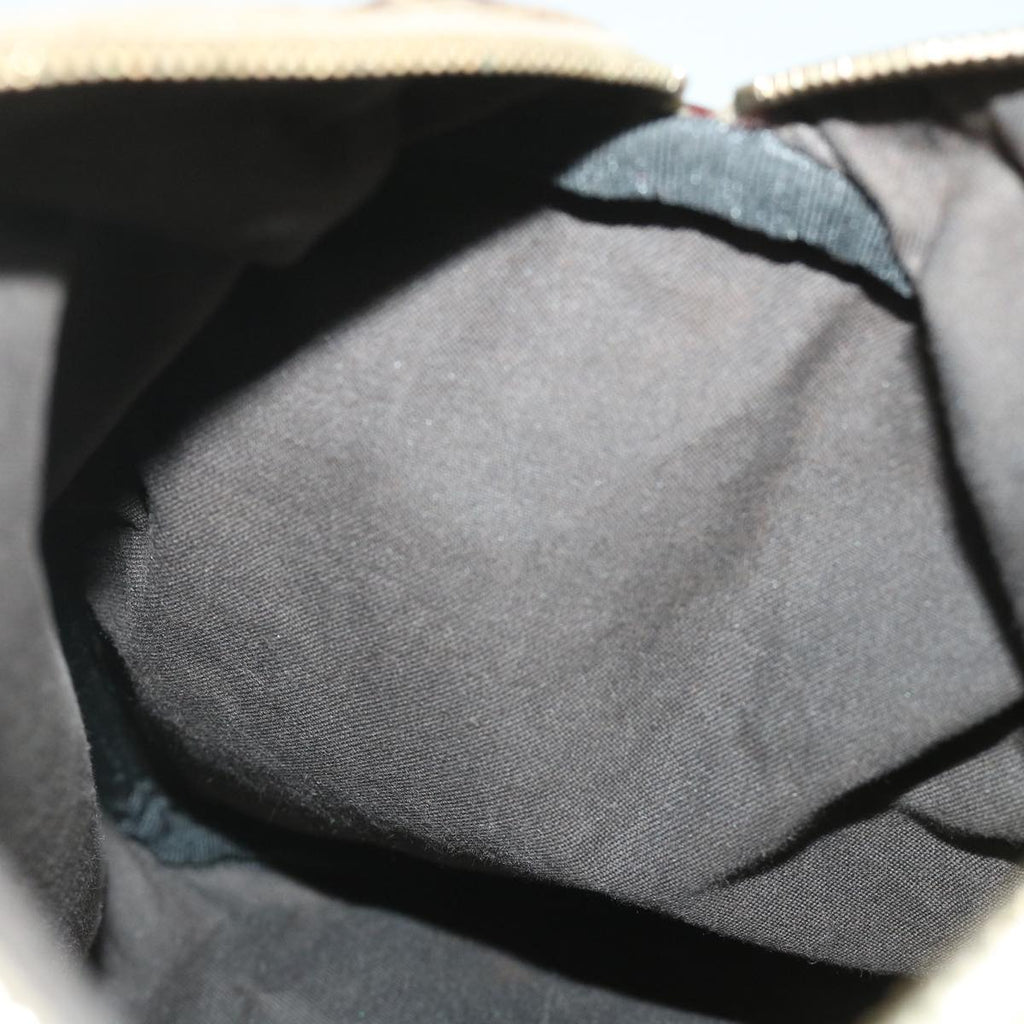 FENDI Zucchino Canvas Boston Bag Leather Beigeyk8979