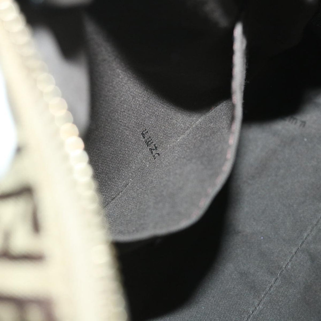 FENDI Zucchino Canvas Boston Bag Leather Beigeyk8979