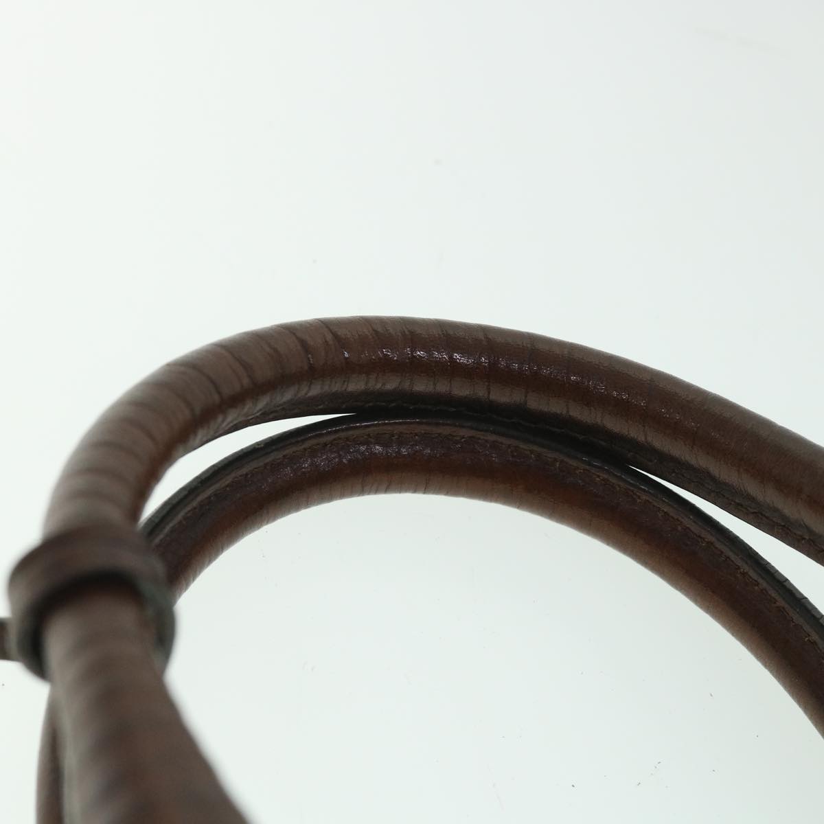 FENDI Zucchino Canvas Boston Bag Leather Beigeyk8979