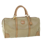 CELINE Macadam Canvas Boston Bag Beige 8988
