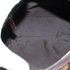 FENDI Zucca Canvas Boston Bag Leather Black Brown 2119 16327 089yk9006