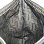 FENDI Zucca Canvas Clutch Bag Black Brownyk9025