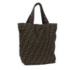 FENDI Zucca Canvas Tote Bag Black Brownyk9026