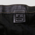FENDI Zucca Canvas Tote Bag Black Brownyk9026