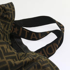 FENDI Zucca Canvas Tote Bag Black Brownyk9026