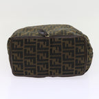FENDI Zucca Canvas Tote Bag Black Brownyk9026