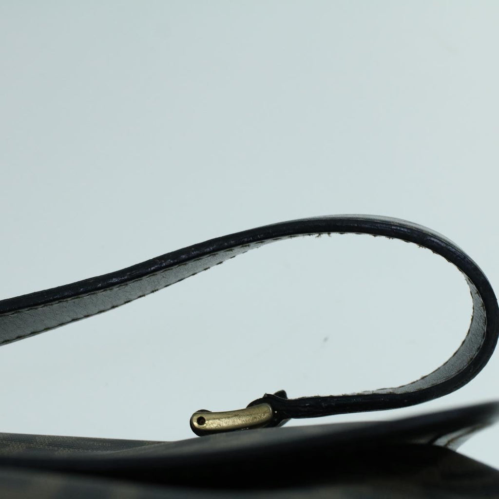 FENDI Zucca Canvas Shoulder Bag Coated Canvas Brown Blackyk9059