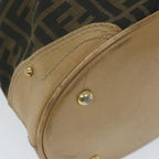 FENDI Zucca Canvas Tote Bag Black Brownyk9074