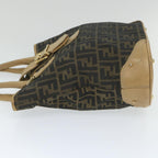 FENDI Zucca Canvas Tote Bag Black Brownyk9074