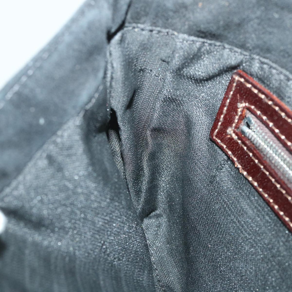 FENDI Mamma Baguette Shoulder Bag Suede Blackyk9075