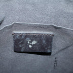 FENDI Zucca Canvas Shoulder Bag Black Brownyk9104