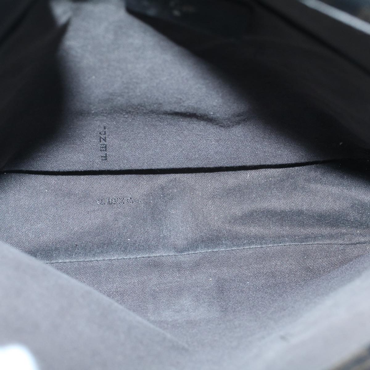 FENDI Zucca Canvas Shoulder Bag Black Brownyk9104