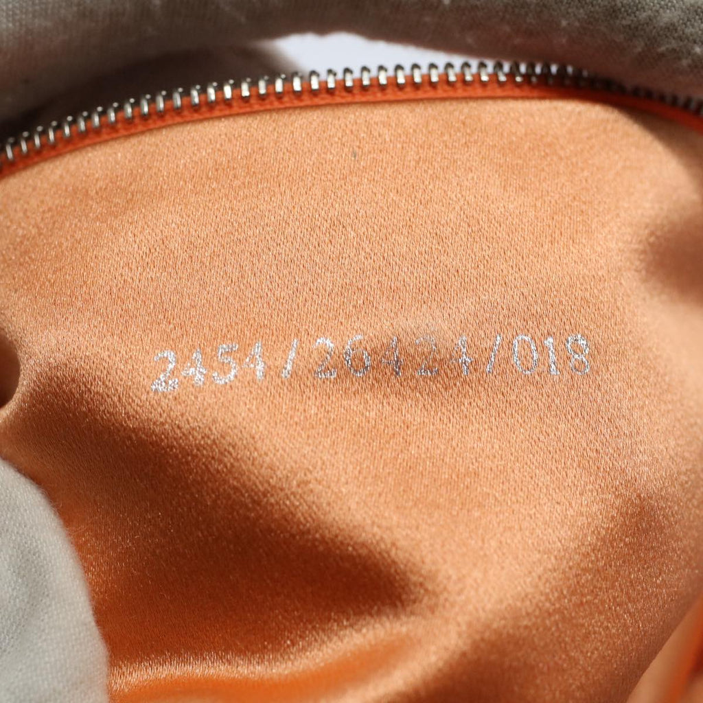 FENDI Mamma Baguette Shoulder Bag Beads Orange 2454 26424 018yk9167